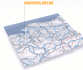 3d view of Ravine Blanche