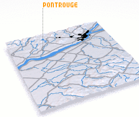 3d view of Pont-Rouge