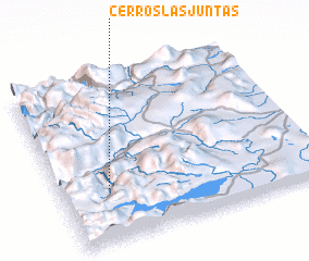 3d view of Cerros Las Juntas