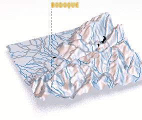 3d view of Bodoque