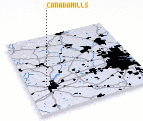 3d view of Canada Mills