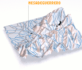 3d view of Mesa de Guerrero