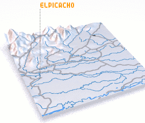 3d view of El Picacho