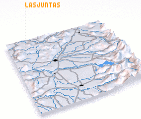 3d view of Las Juntas