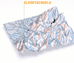 3d view of El Portachuelo