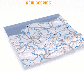3d view of Acul des Pins