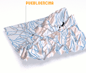 3d view of Pueblo Encima