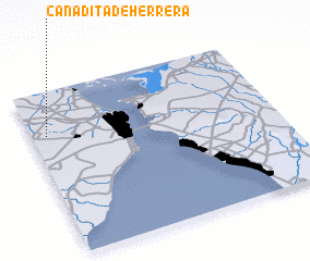 3d view of Cañadita de Herrera