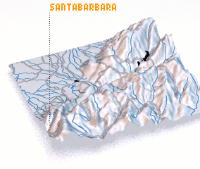 3d view of Santa Bárbara