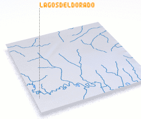 3d view of Lagos del Dorado