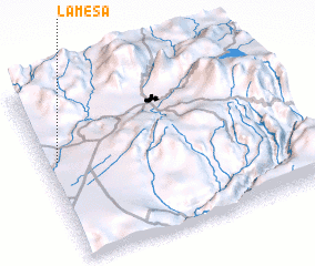 3d view of La Mesa