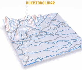 3d view of Puerto Bolívar