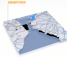 3d view of San Antonio