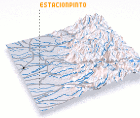 3d view of Estación Pinto