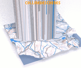 3d view of Colline des Chênes