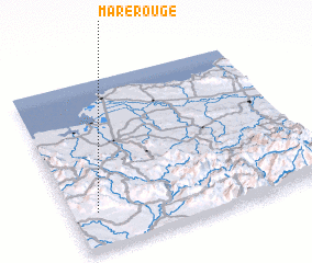 3d view of Mare Rouge