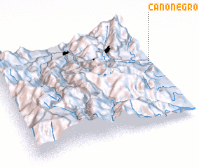 3d view of Caño Negro