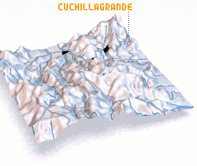 3d view of Cuchilla Grande