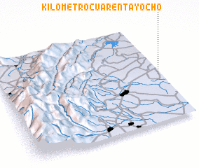 3d view of Kilómetro Cuarenta y ocho