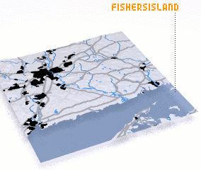 3d view of Fishers Island
