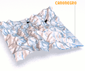 3d view of Caño Negro