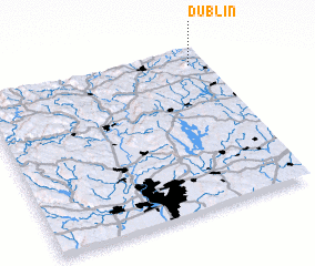 3d view of Dublin
