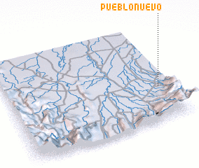 3d view of Pueblo Nuevo