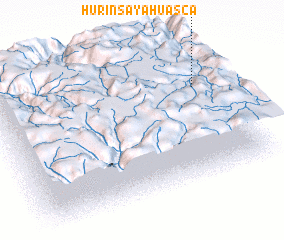 3d view of Hurinsaya Huasca