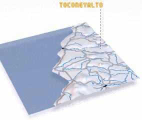 3d view of Toconey Alto