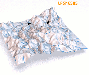 3d view of Las Mesas