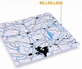 3d view of Mill Village