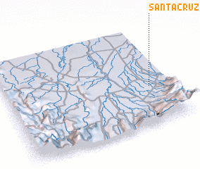 3d view of Santa Cruz