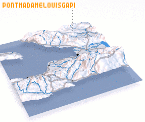 3d view of Pont Madame Louis Gapi