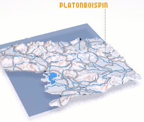 3d view of Platon Bois Pin