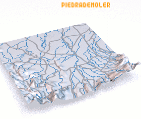 3d view of Piedra de Moler