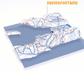 3d view of Ravine Fontaine