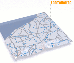 3d view of Santa Marta