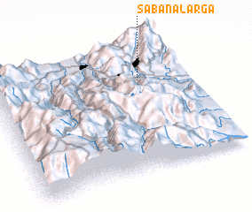 3d view of Sabana Larga