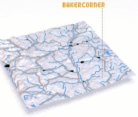 3d view of Baker Corner