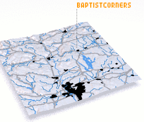 3d view of Baptist Corners