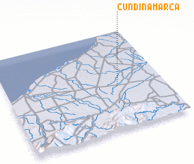 3d view of Cundinamarca