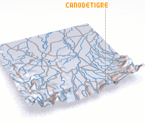 3d view of Caño de Tigre