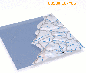 3d view of Los Quillayes