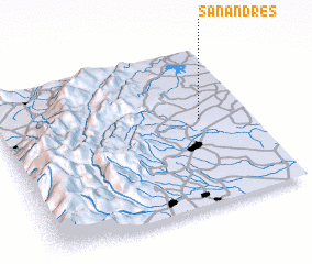 3d view of San Andrés