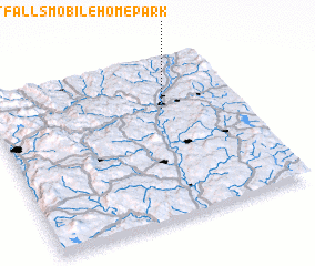 3d view of Olcot Falls Mobile Home Park