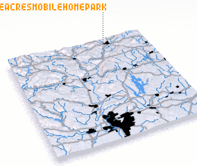 3d view of Hillside Acres Mobile Home Park