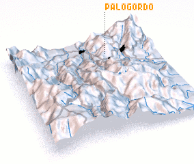 3d view of Palo Gordo