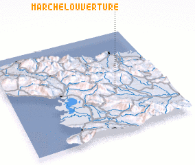 3d view of Marché Louverture