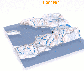 3d view of La Corne