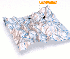 3d view of Las Guamas